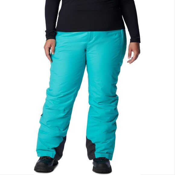 Columbia Bugaboo Oh Pants 2X Plus Omni Heat Insulated Ski Snow Aqua NEW $120 - Picture 7 of 16